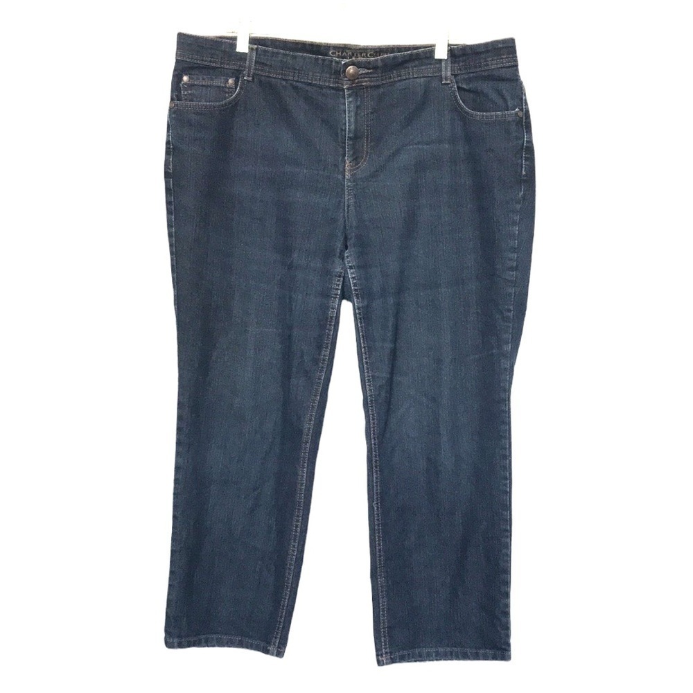 𝅺CHARTER Club Jeans classic fit woman petite high waist jeans size 18WP